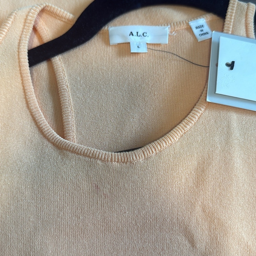 A.L.C. Marc Midi Dress - Squash Blossom, Sz L - Picture 5 of 9